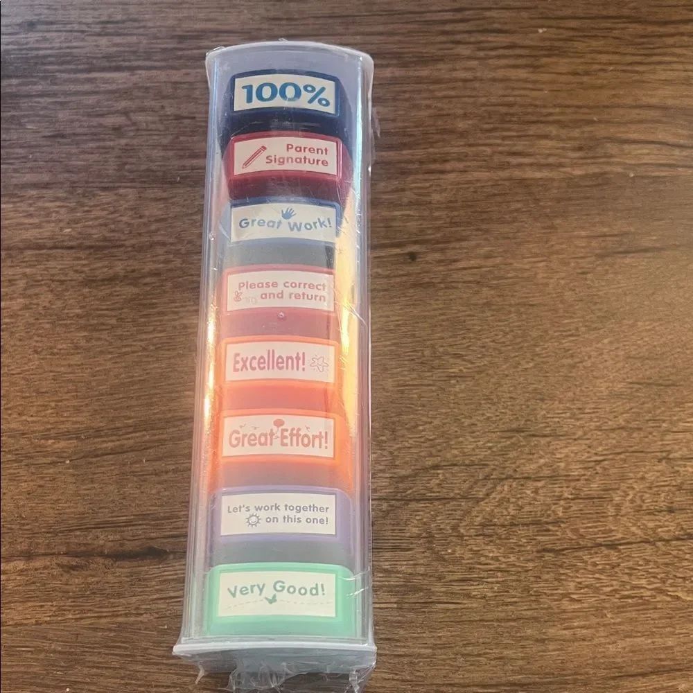 Colorful Teacher Stamp Set